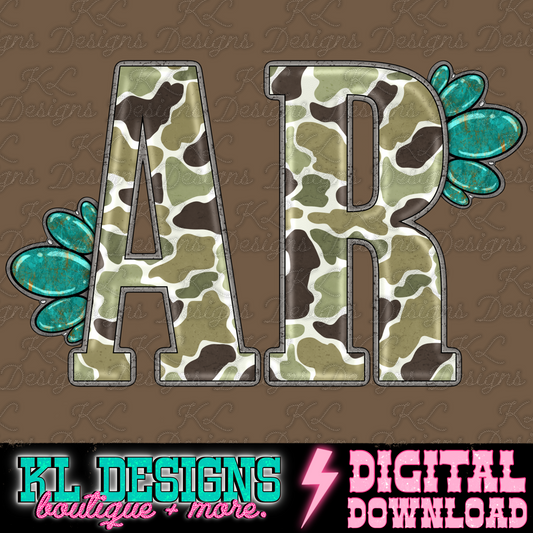 Camo Jewel State AR | Digital Download
