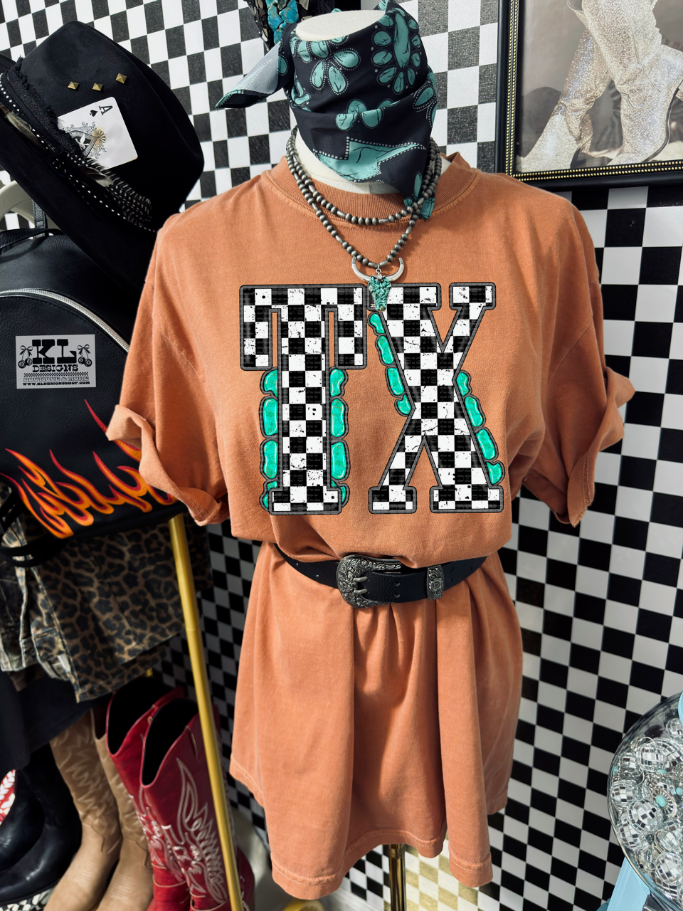 Checkered Jewel State TX | Digital Download