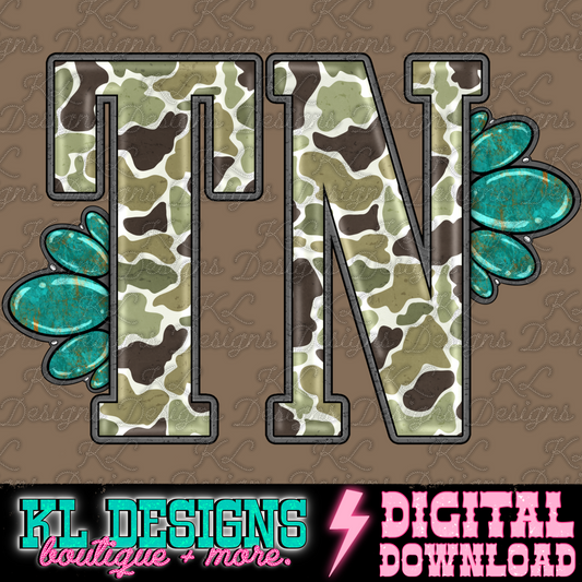 Camo Jewel State TN | Digital Download