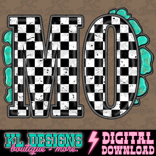 Checkered Jewel State MO | Digital Download