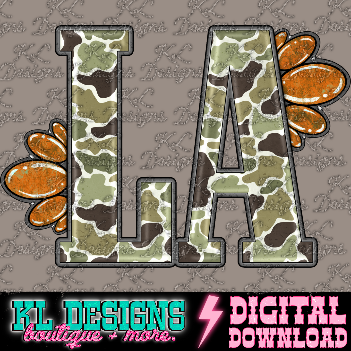 Camo Jewel State LA | Digital Download