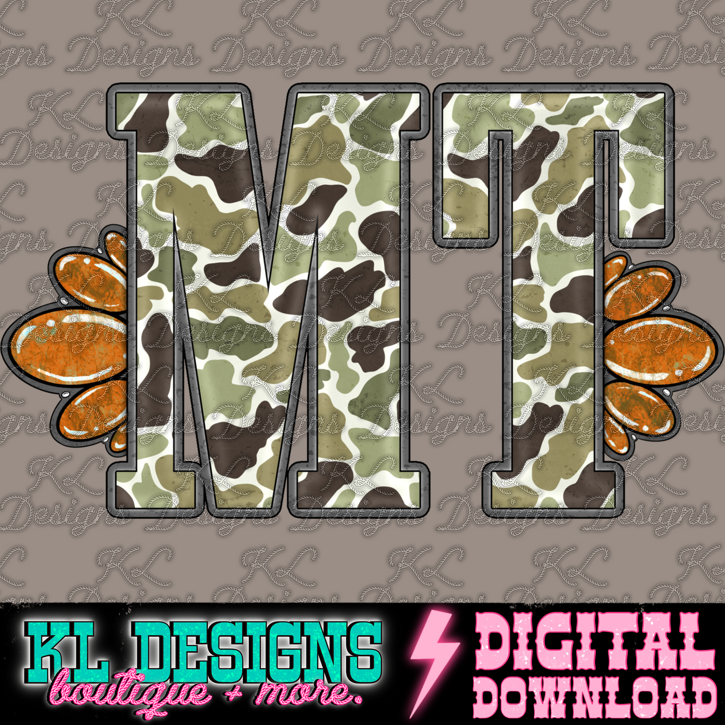 Camo Jewel State MT | Digital Download