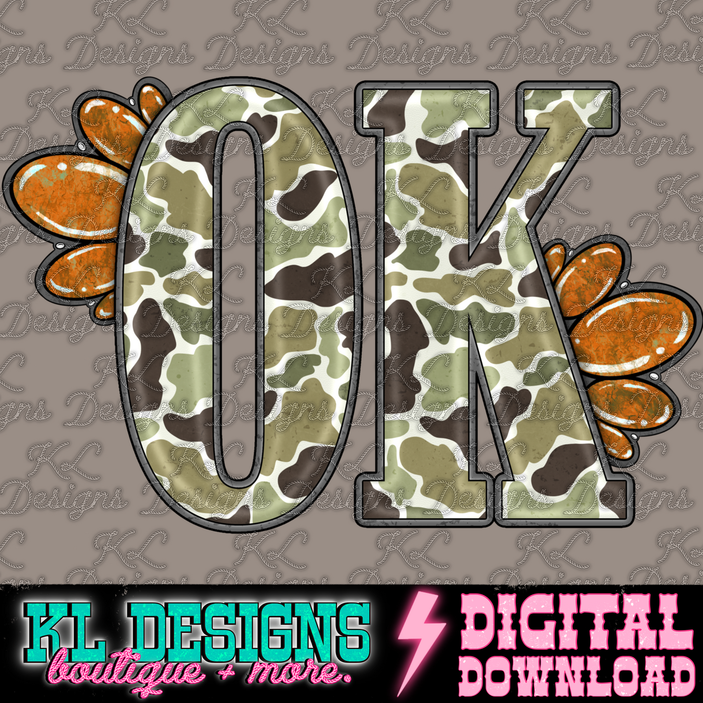 Camo Jewel State OK | Digital Download