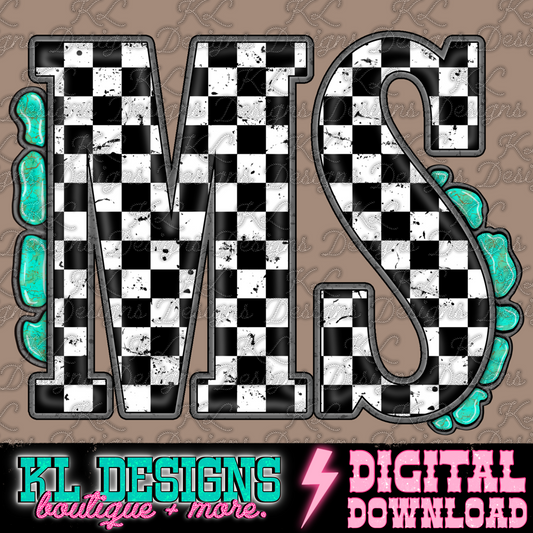 Checkered Jewel State MS | Digital Download