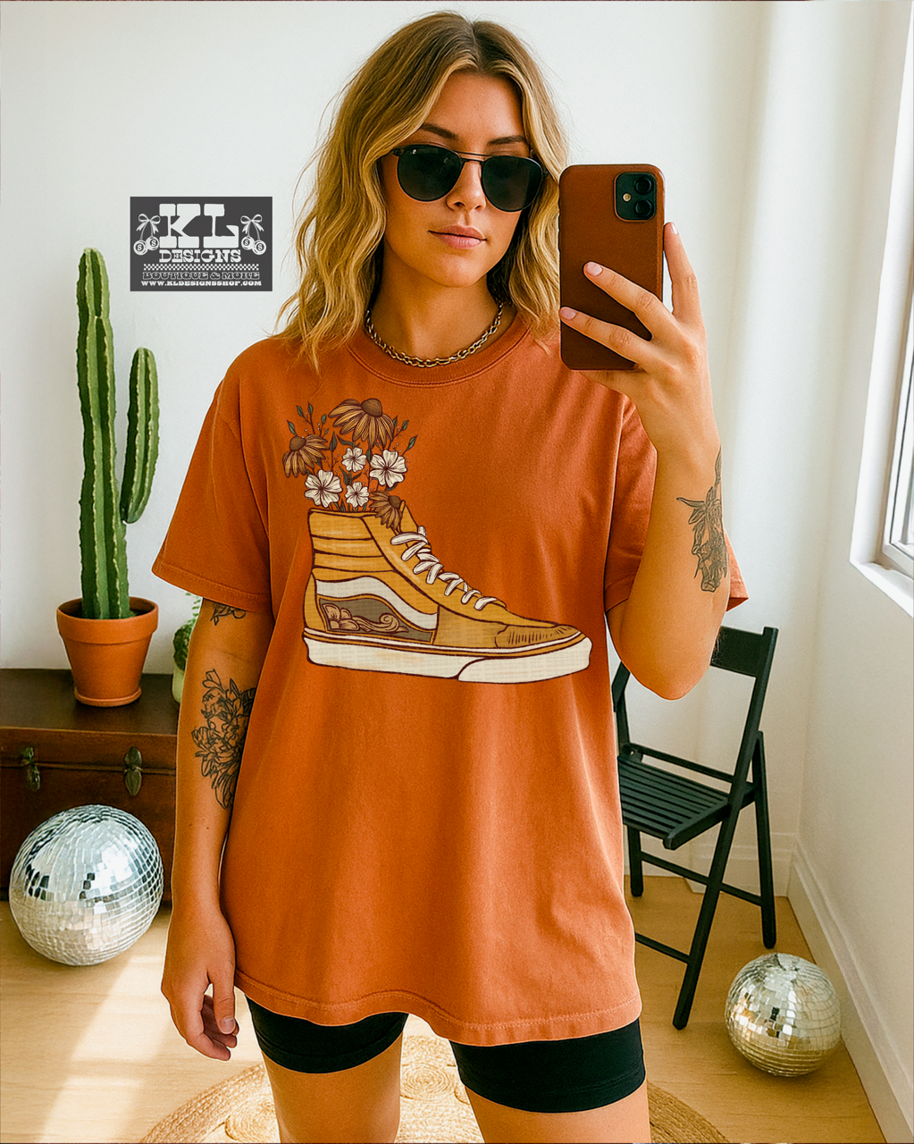 Floral Edgy Western Shoe