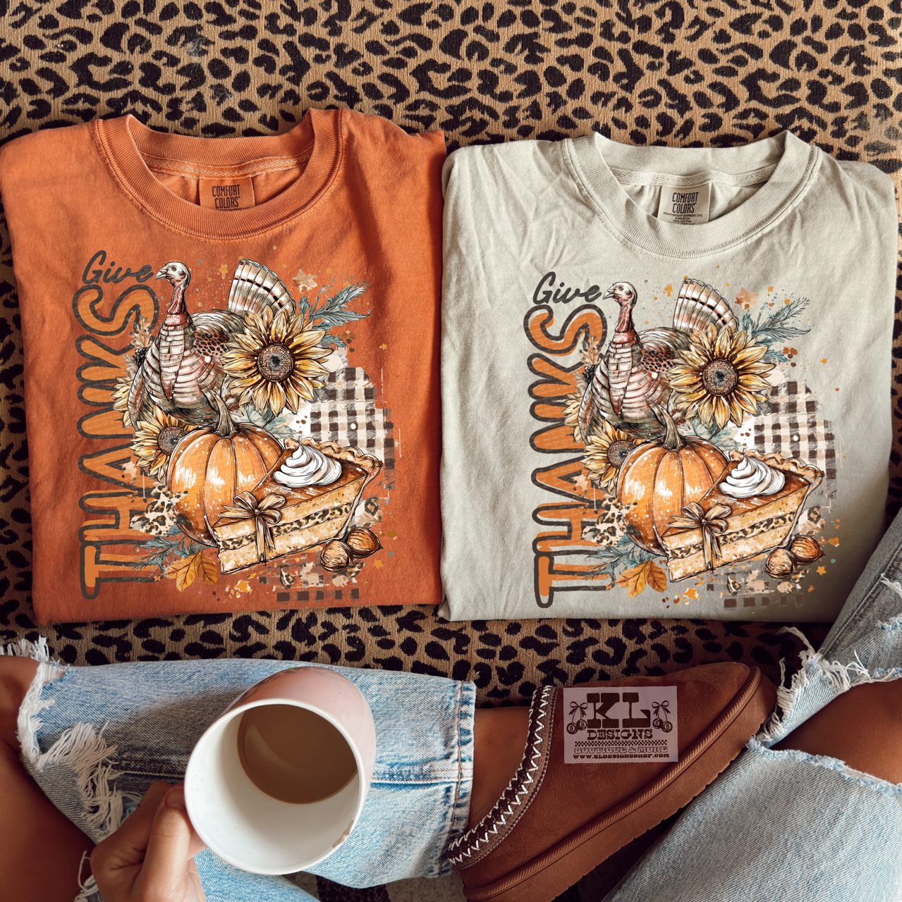 Give Thanks Sunflower Turkey Collage