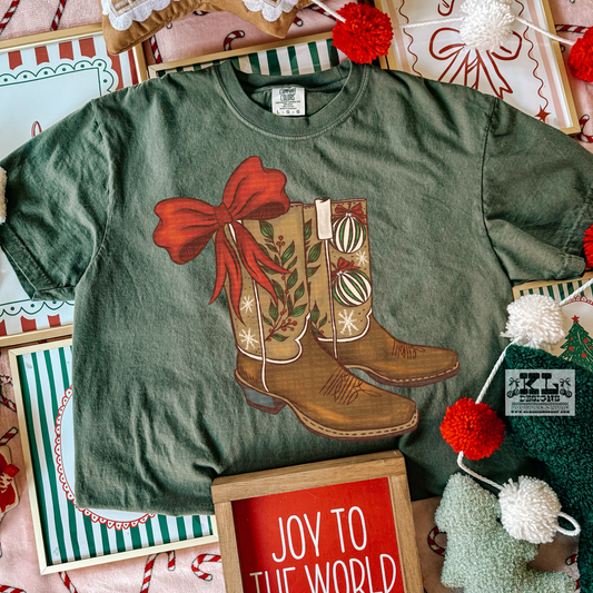 Christmas Cowboy Boots