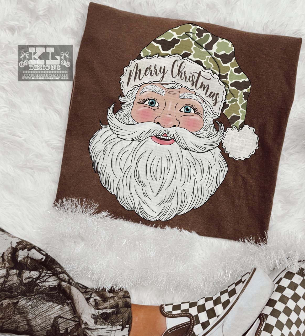 Merry Christmas Duck Camo Santa