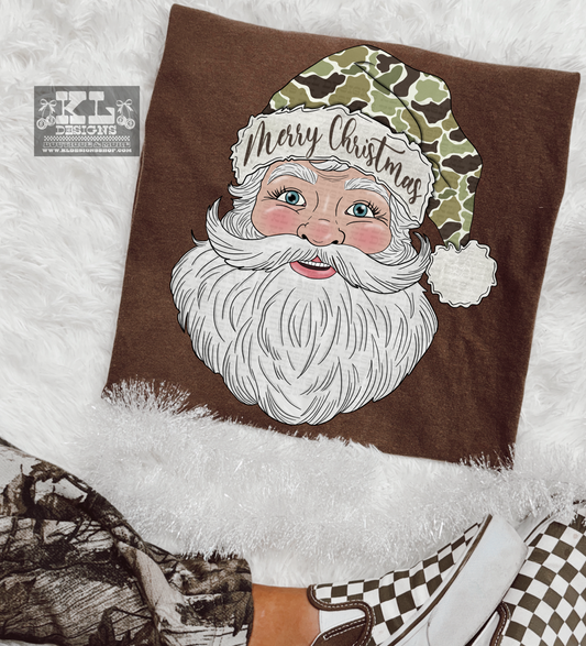 Merry Christmas Duck Camo Santa