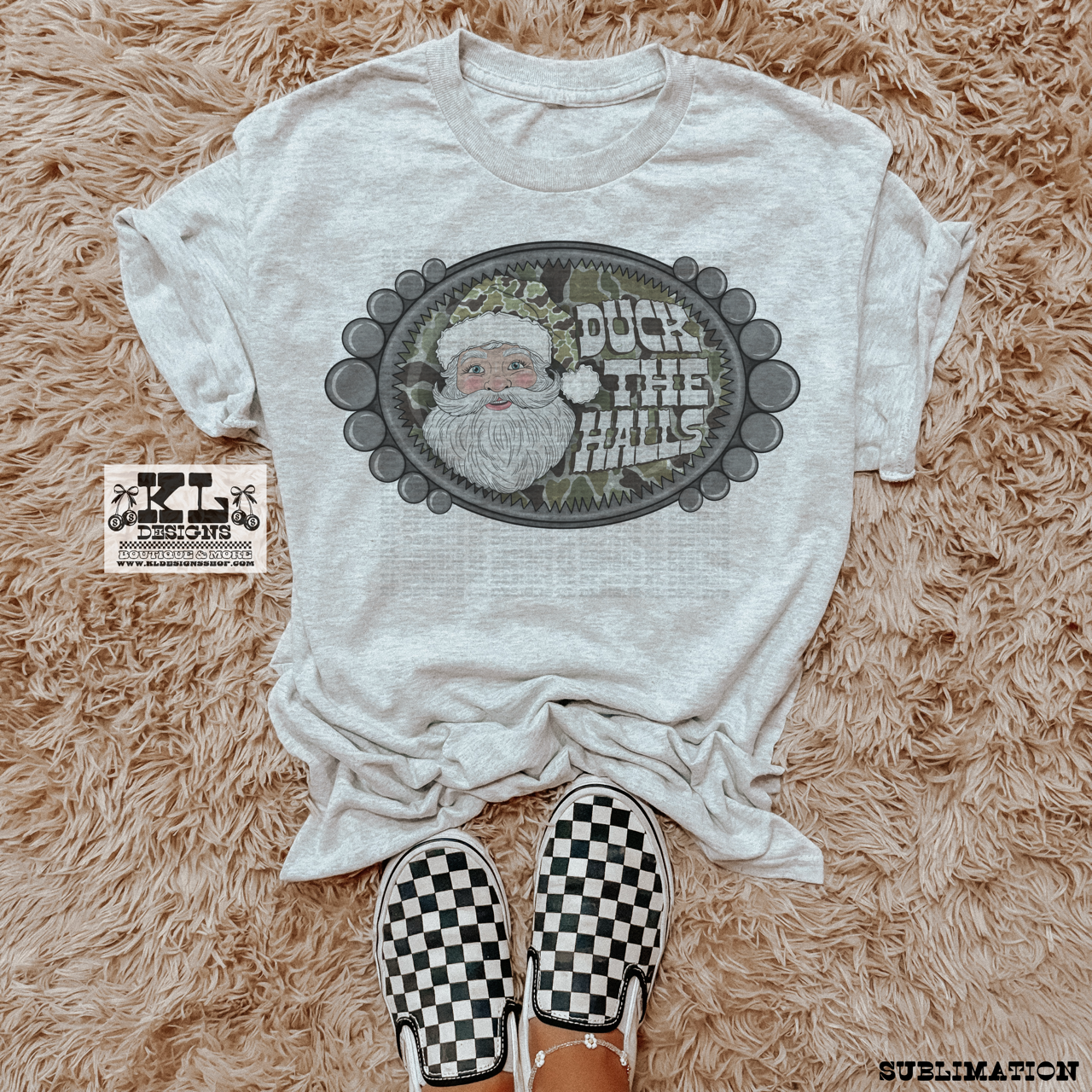 Duck The Halls Camo Santa Jewel