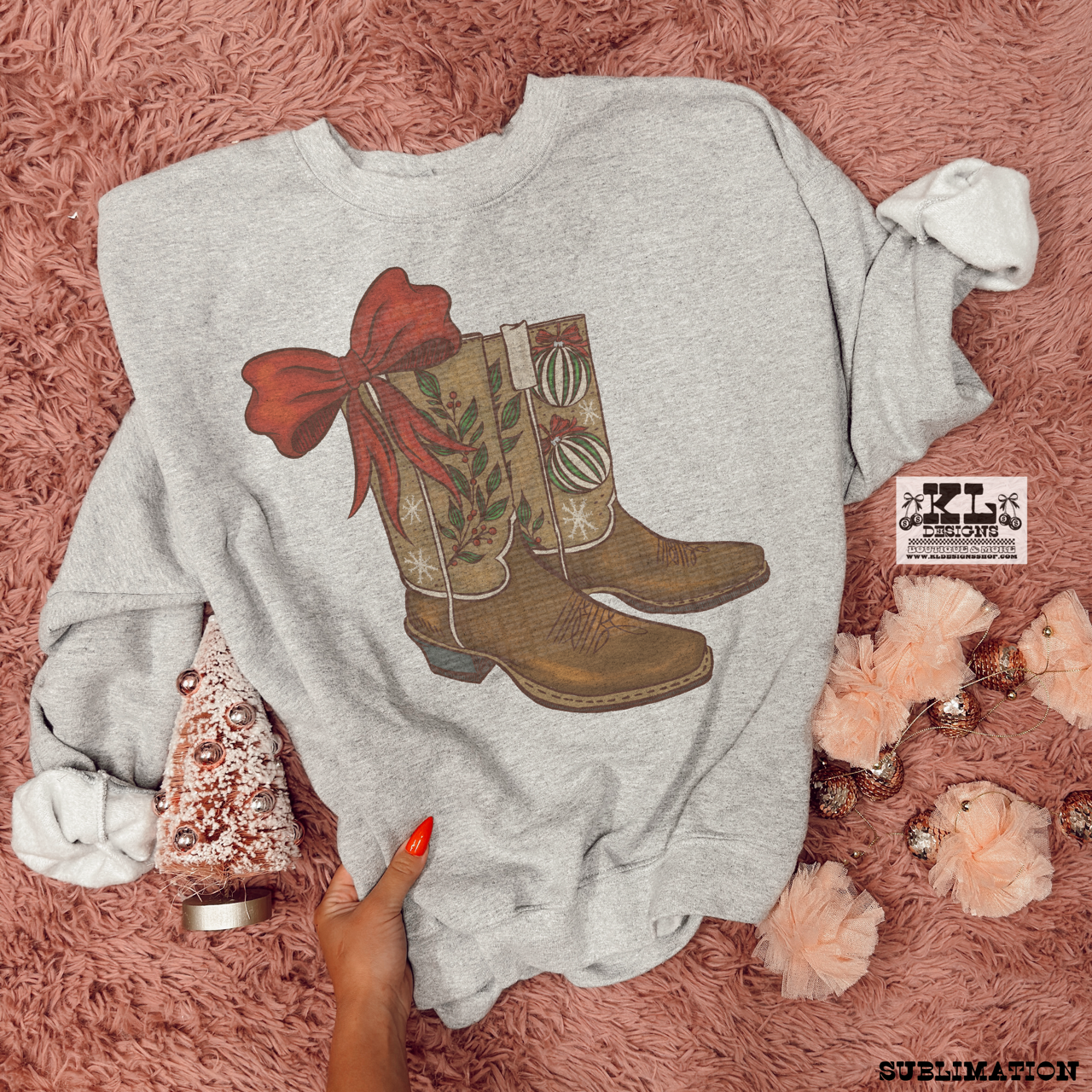 Christmas Cowboy Boots