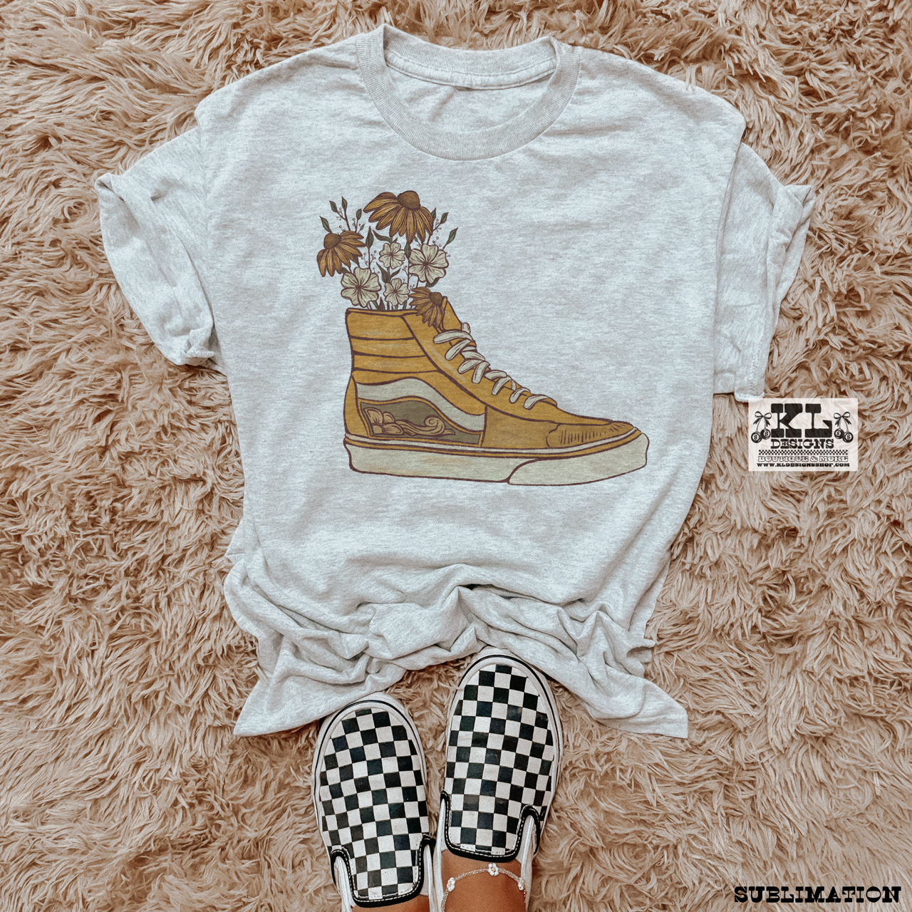 Floral Edgy Western Shoe