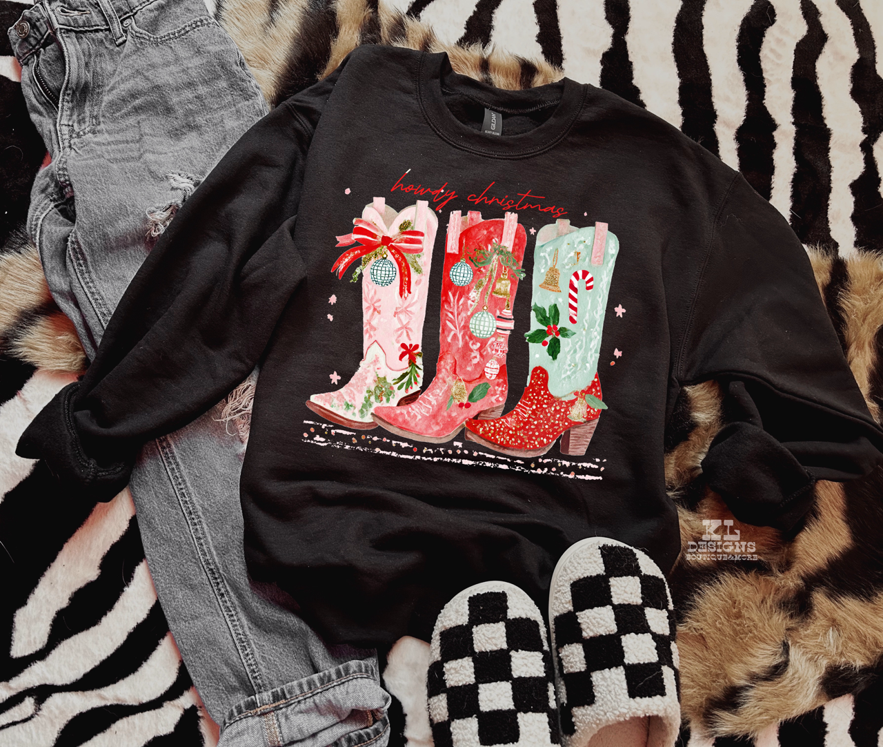 Howdy Christmas Boots