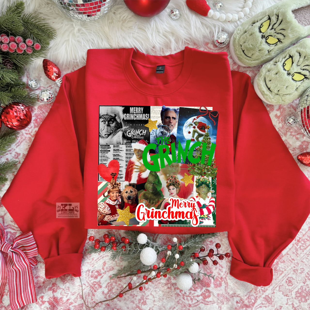 Classic Christmas Collage - MERRY GREEN