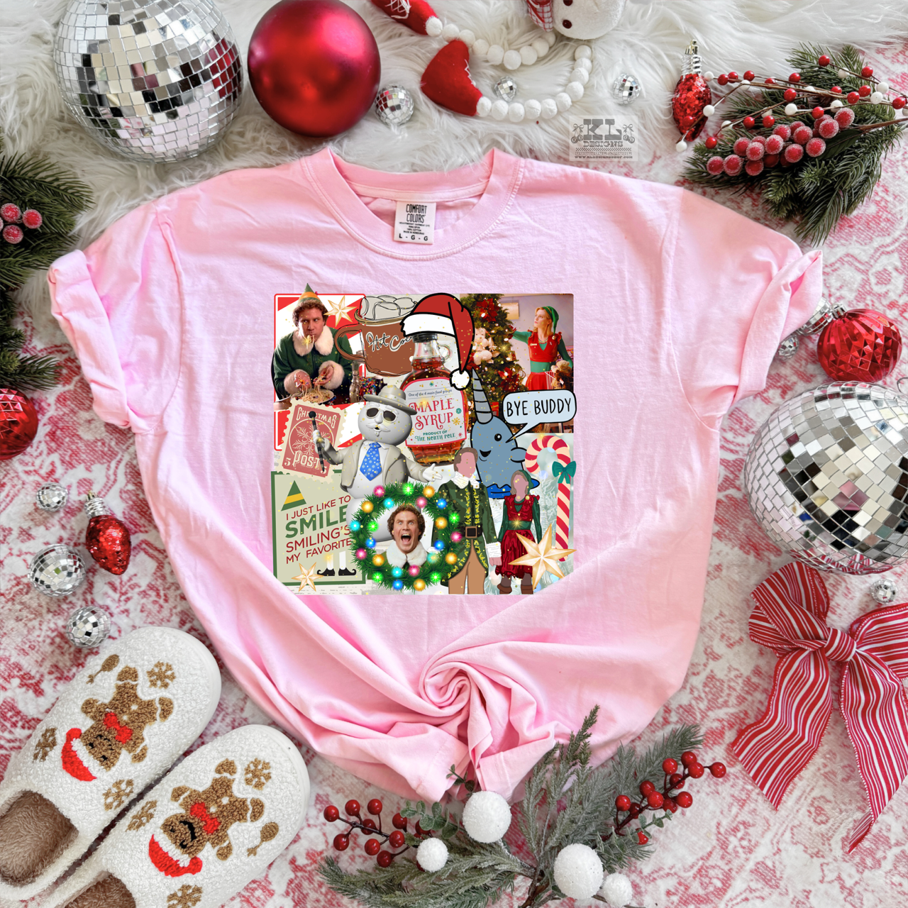 Classic Christmas Collage - E L F