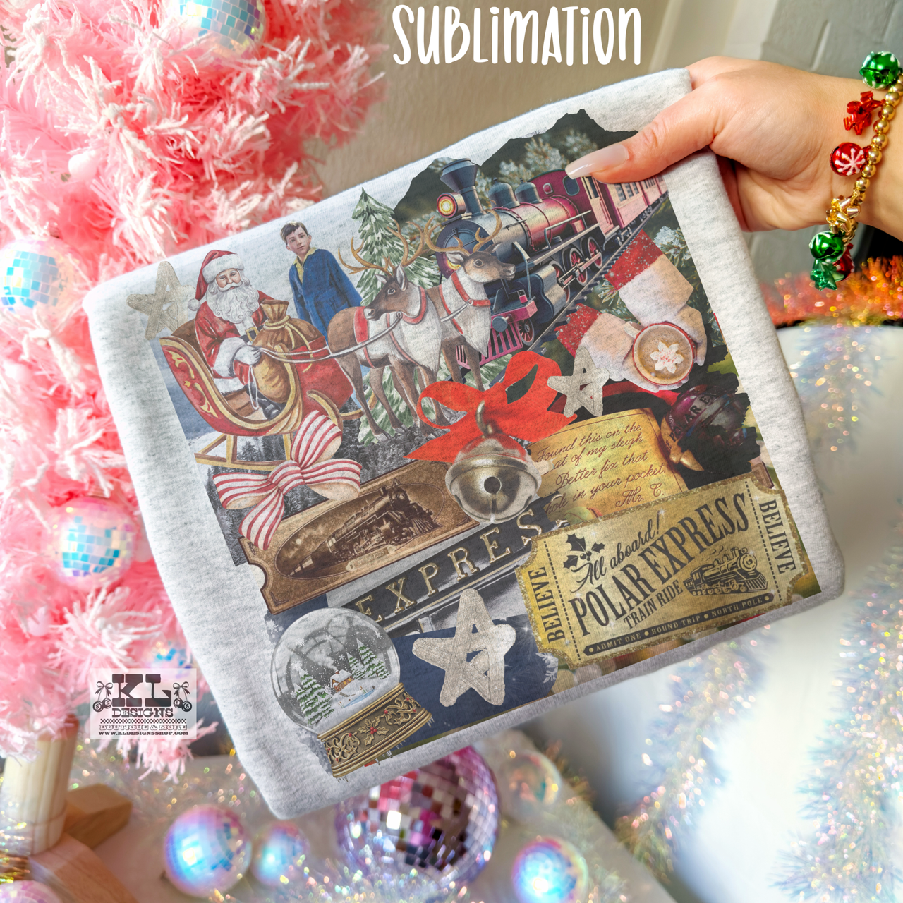 Classic Christmas Collage - TRAIN