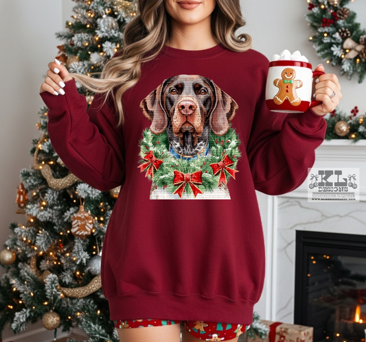 GSP - Watercolor Christmas Bow Wreath