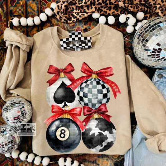 Edgy Red Bow Ornament Collage