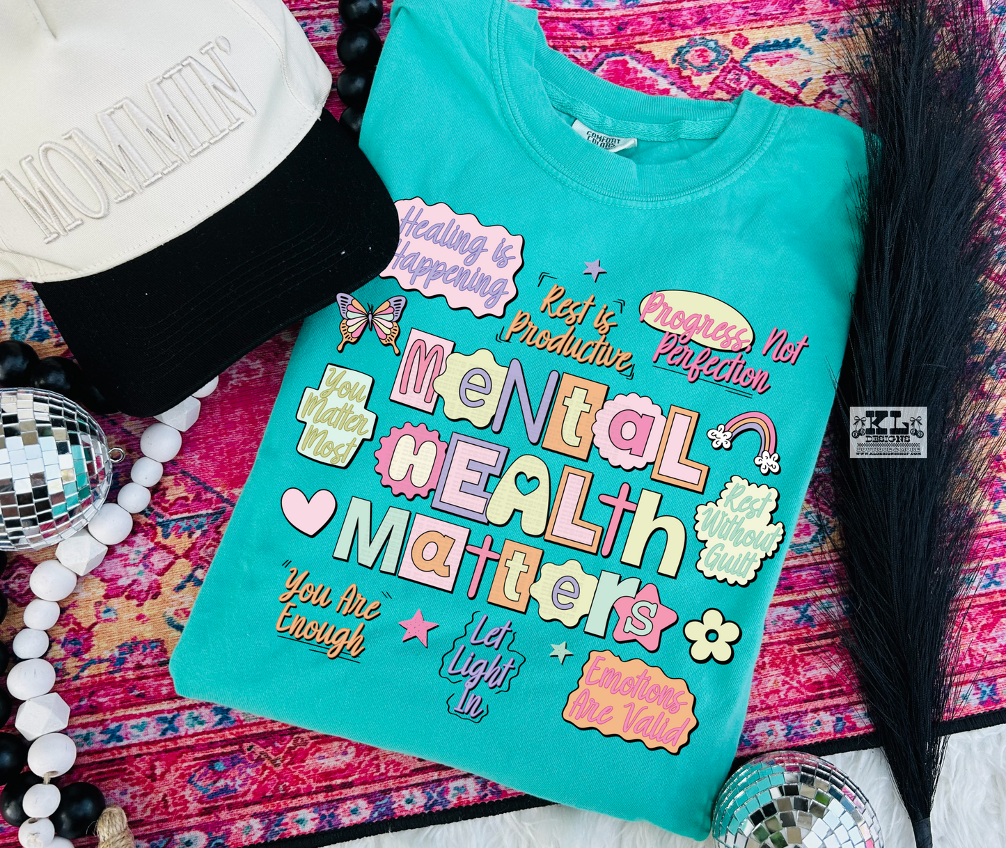 Girly Mental Health Matters Affirmations