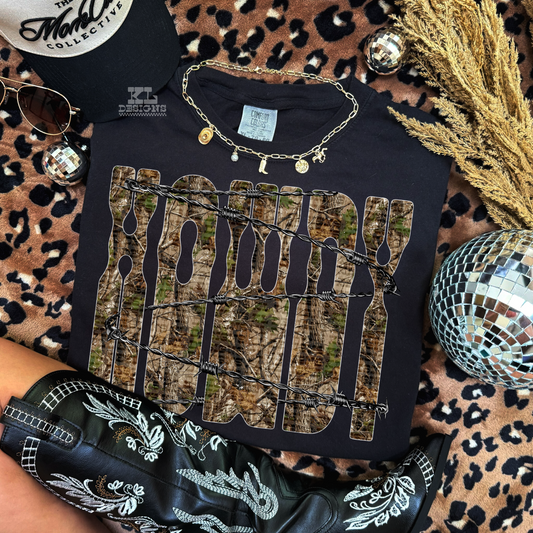 Camo Howdy Barbed Wire