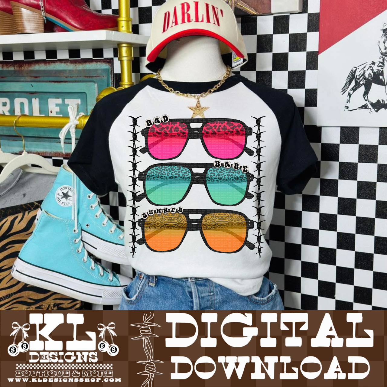 Rad Babe Summer Shades | Digital Download
