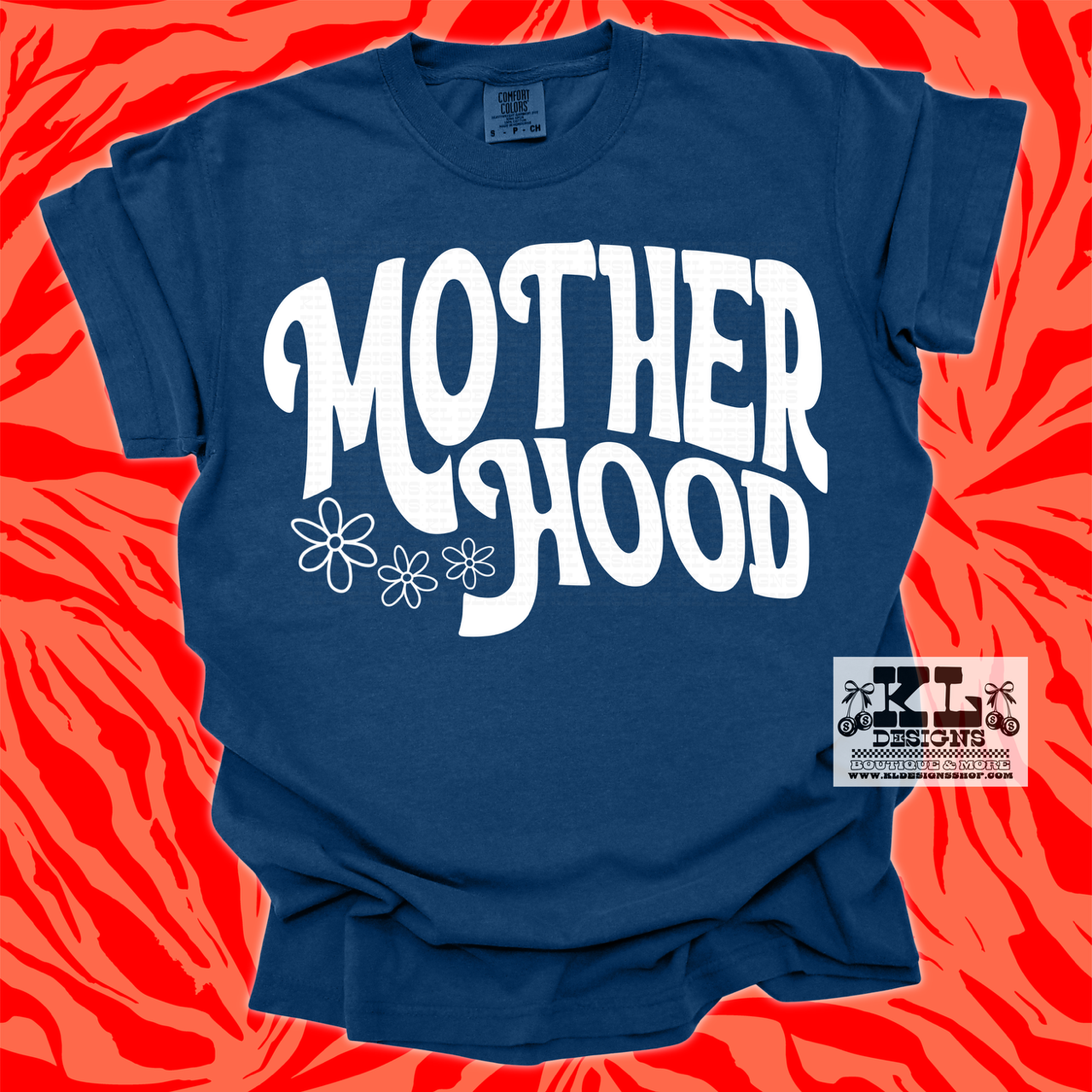 Retro Mother Hood Daisies- White Design