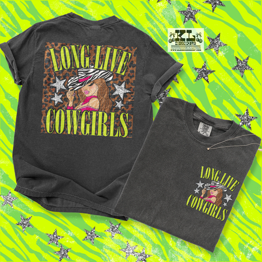 Brunette Leopard Long Live Cowgirls  - Front & Back