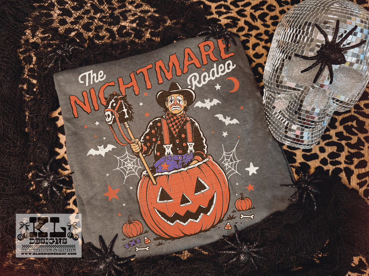 Vintage The Nightmare Rodeo Clown Pumpkin