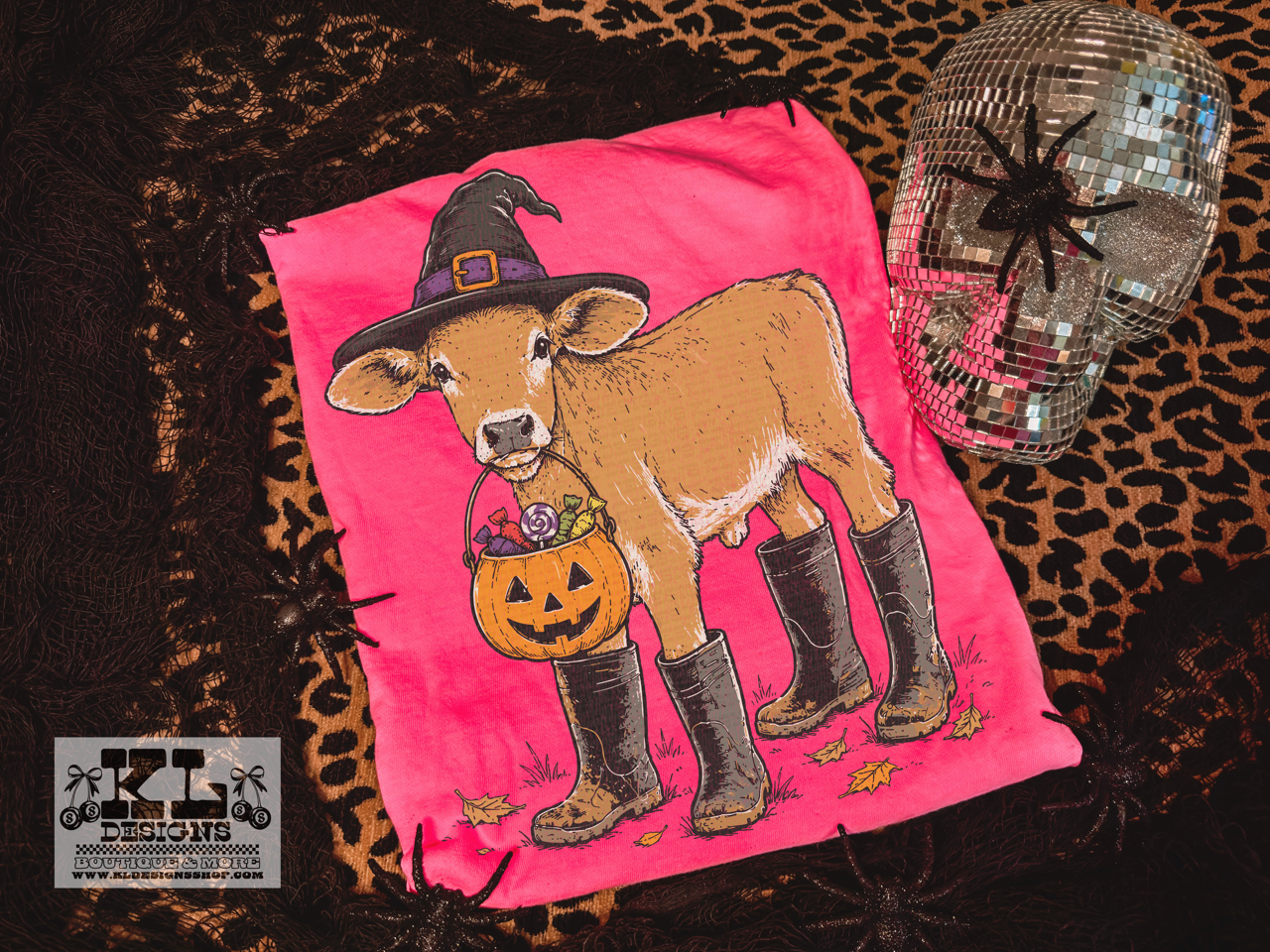Vintage Halloween Trick Or Treat Calf Cow