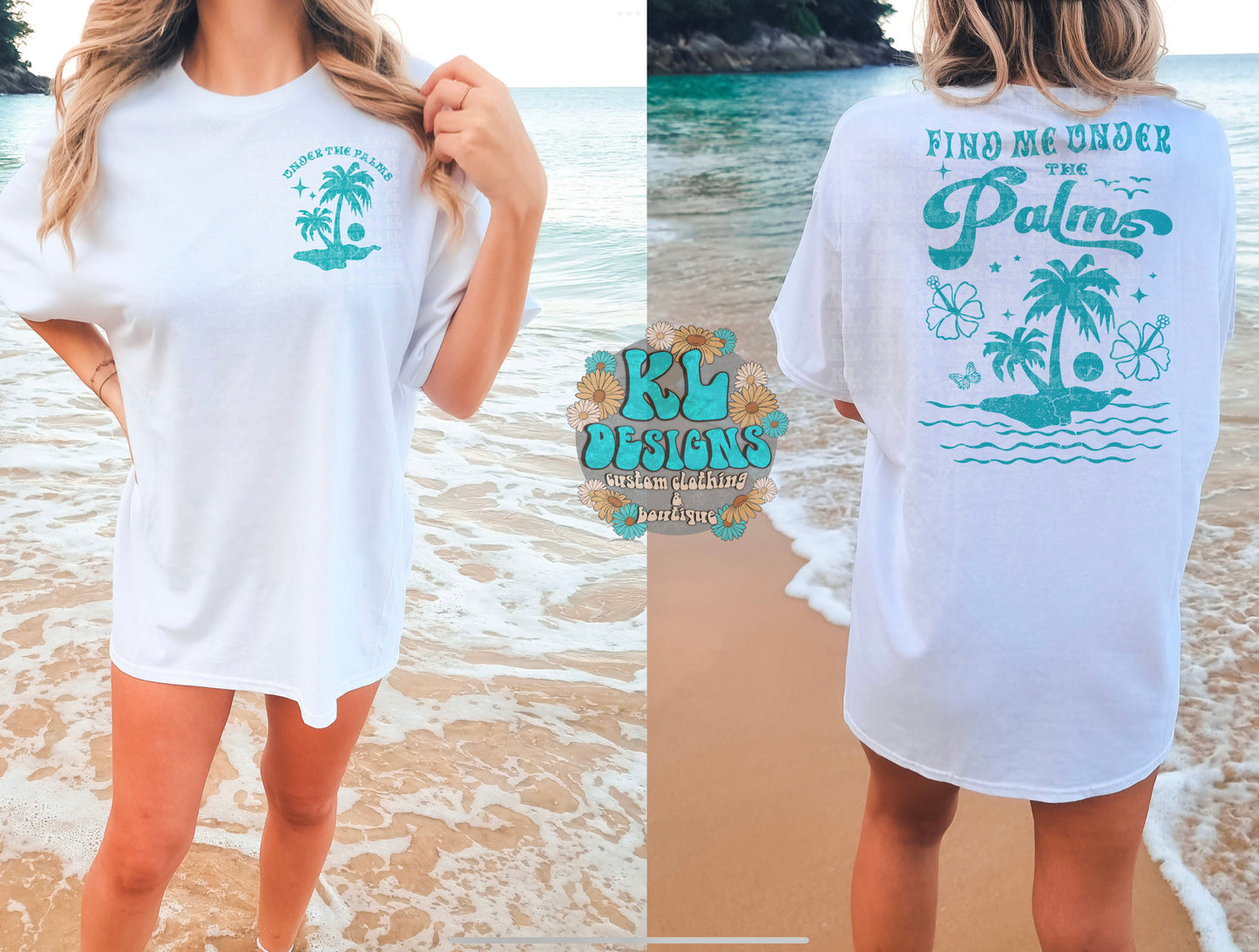 Under The Palms Front/Back Tee