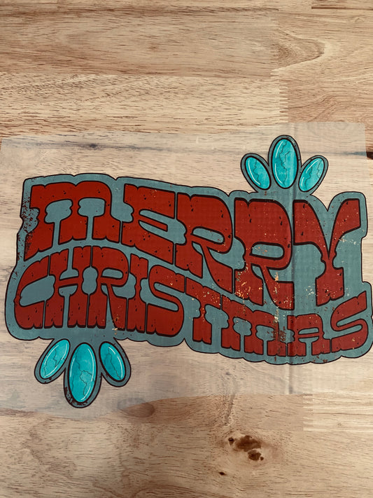 Merry Christmas Western - (you pick the print/i pick the tee color)