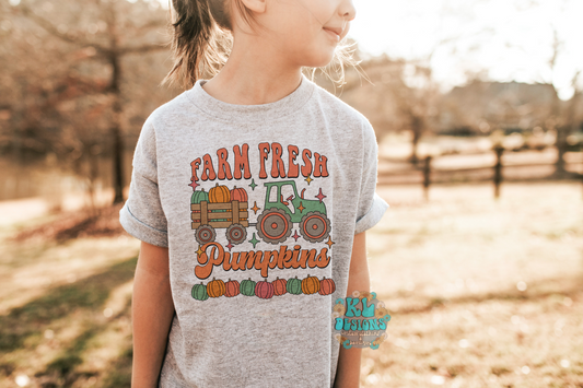 Green Farm Fresh Pumpkins Tee - Youth