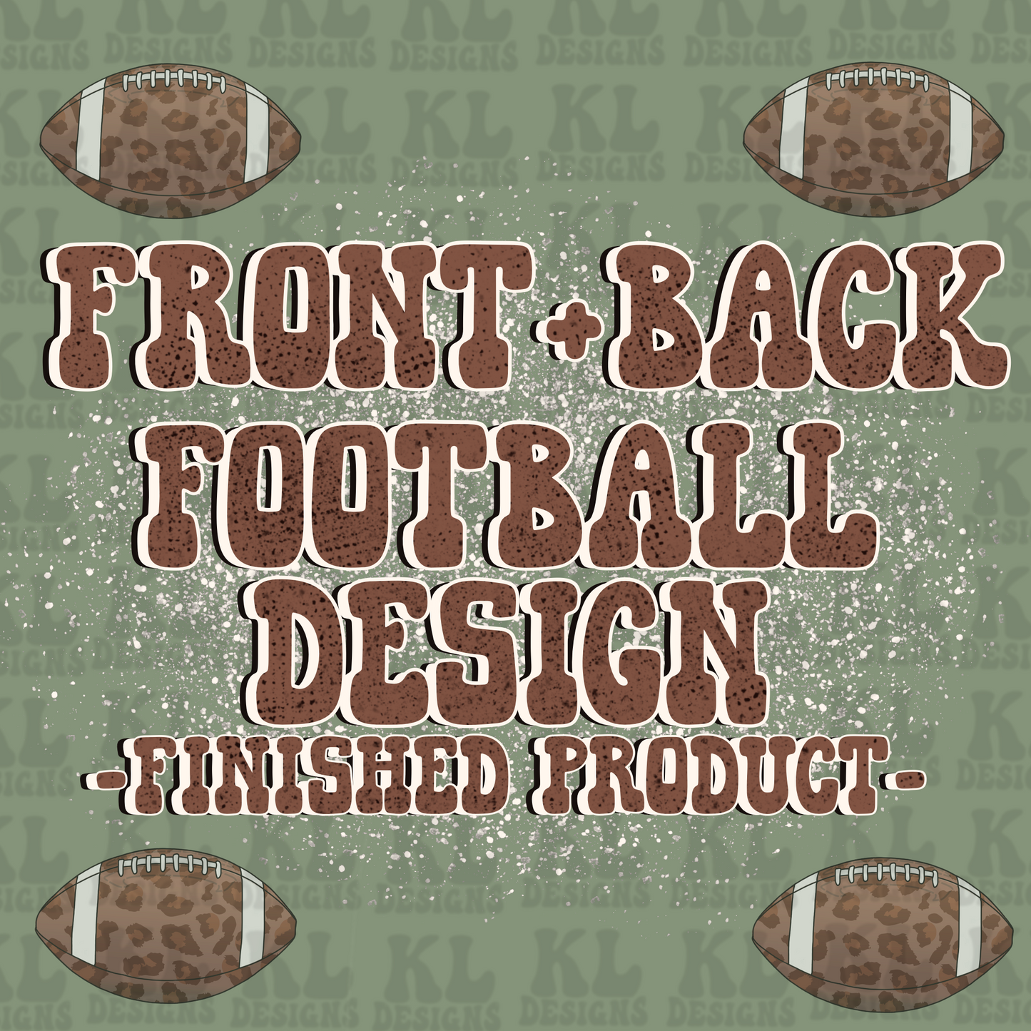 Football Front + Back - Finished Product