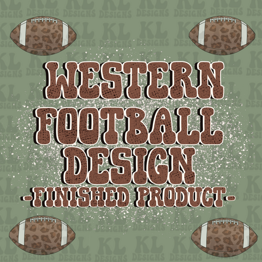 Western Football Design - Finished Product