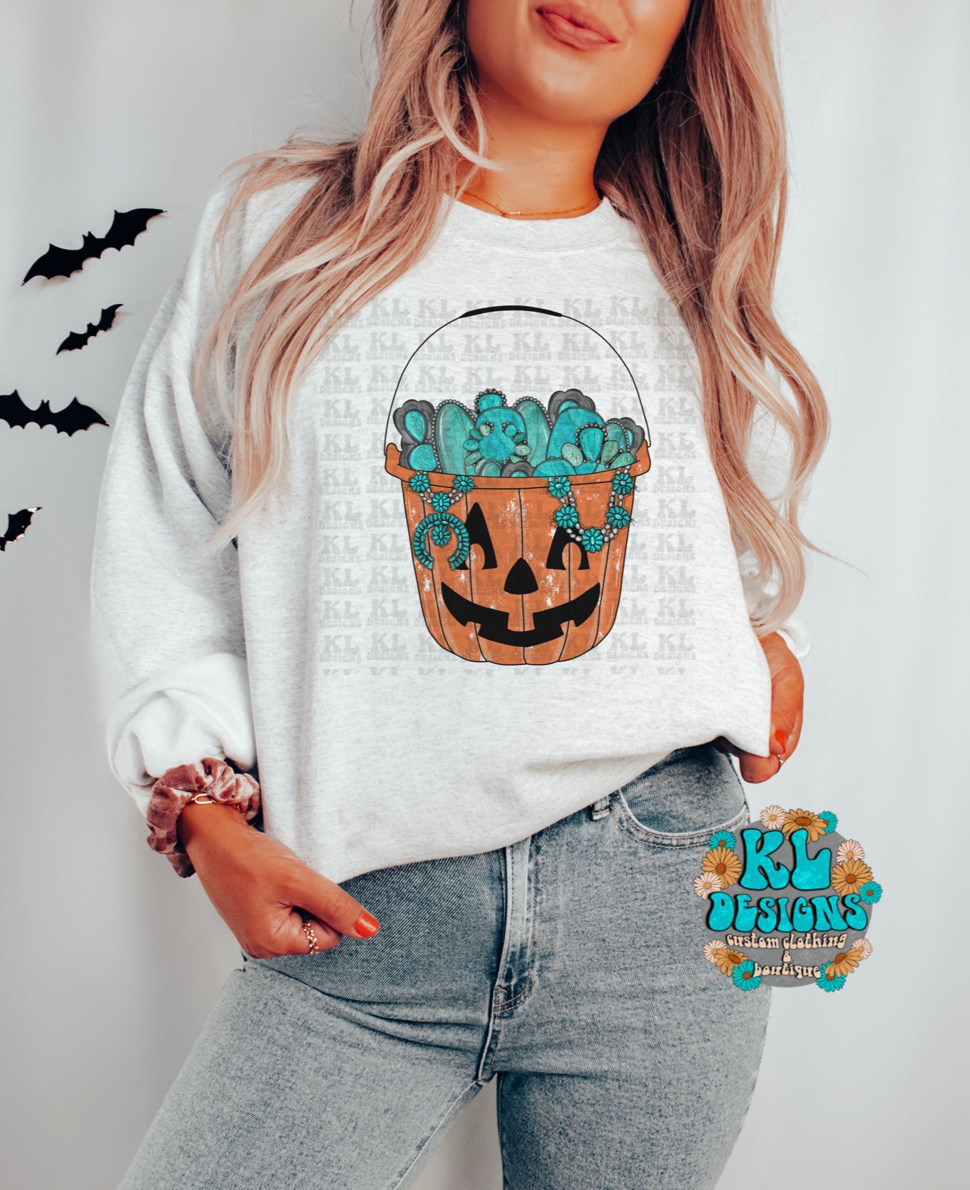 Turquoise Pumpkin Bucket