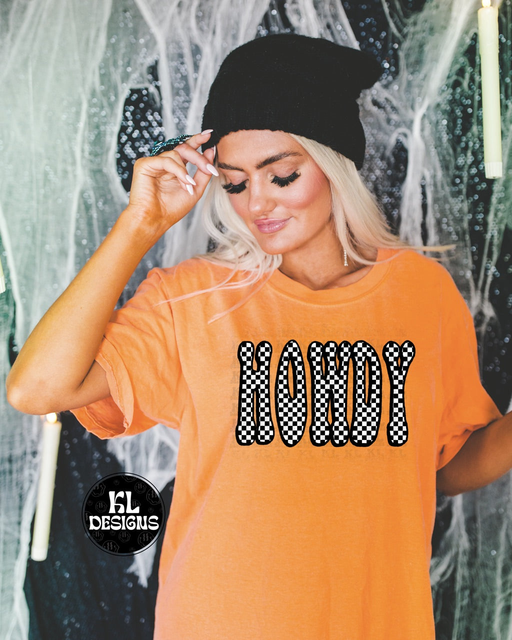 Checkered Howdy Tee - DTF