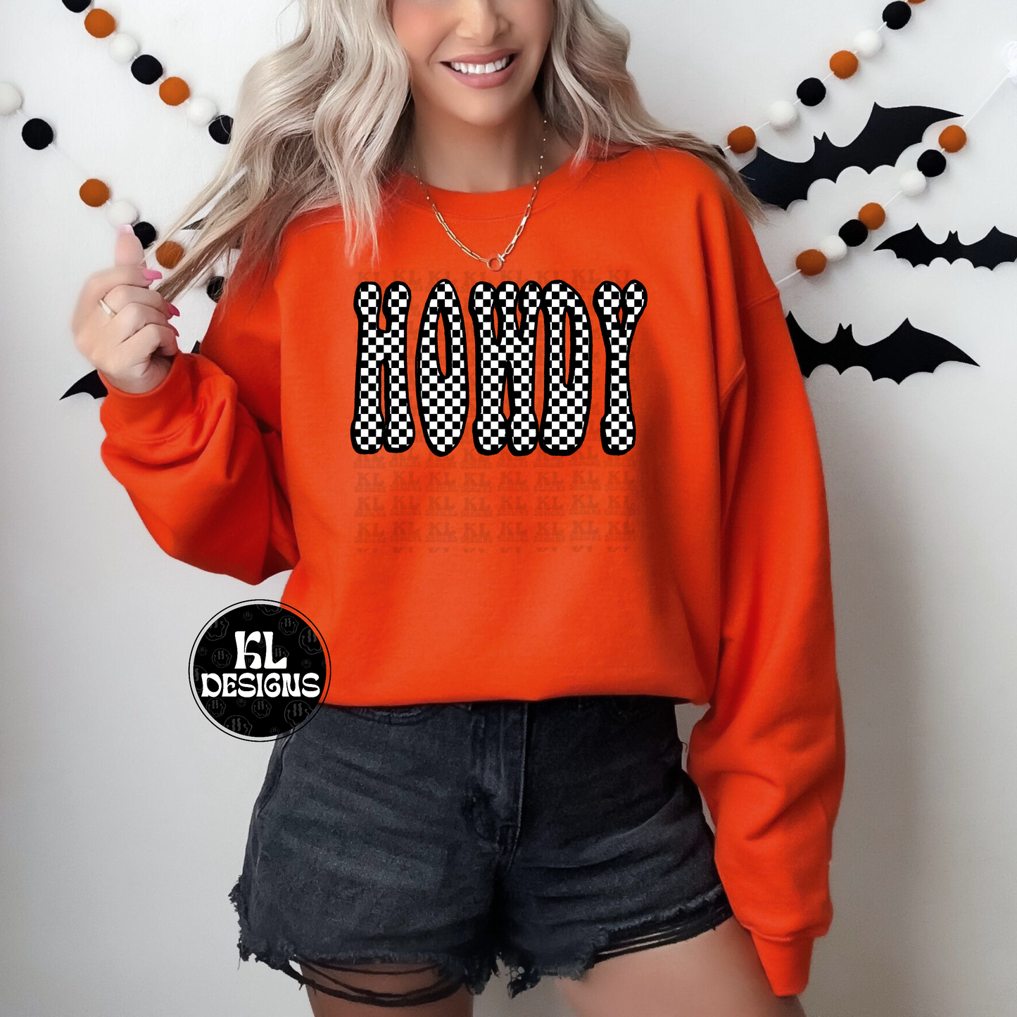 Checkered Howdy Sweatshirt - DTF