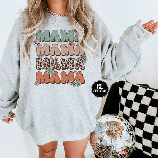 Mama Floral Leopard