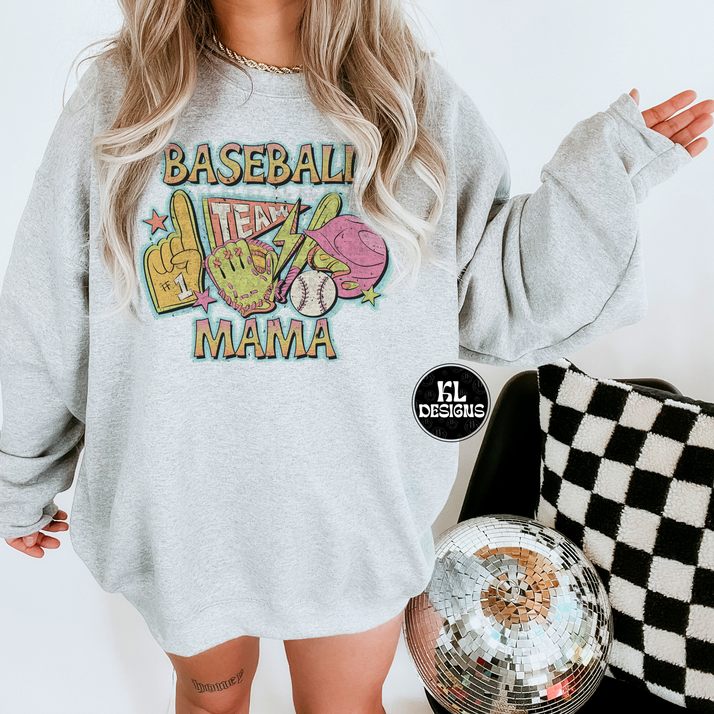 Retro Baseball Mama