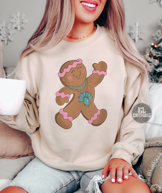 Turquoise Gingerbread Girl