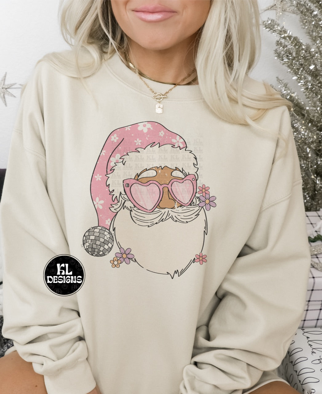 Groovy Pink Disco Santa