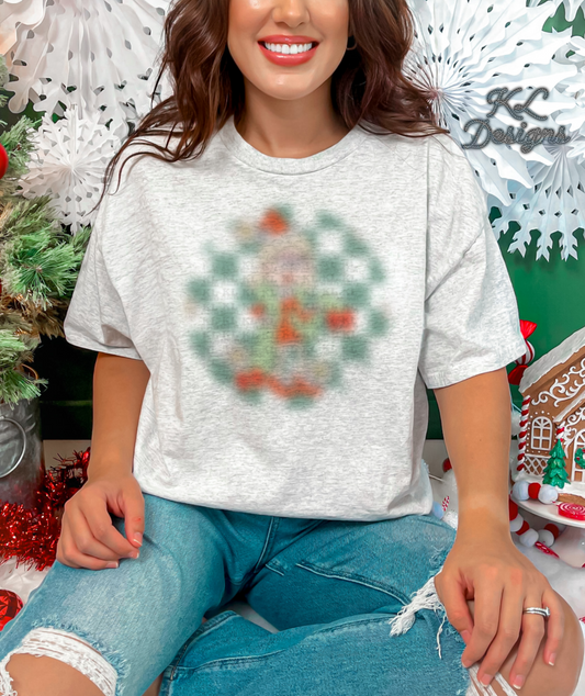 LM Christmas Checkered Circle