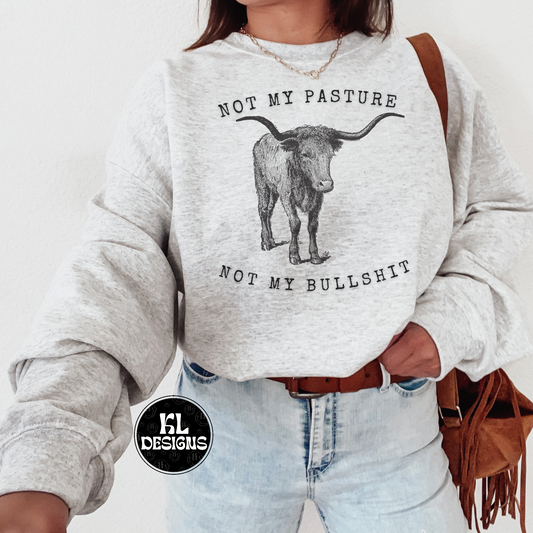 Not My Pasture Vintage Bull