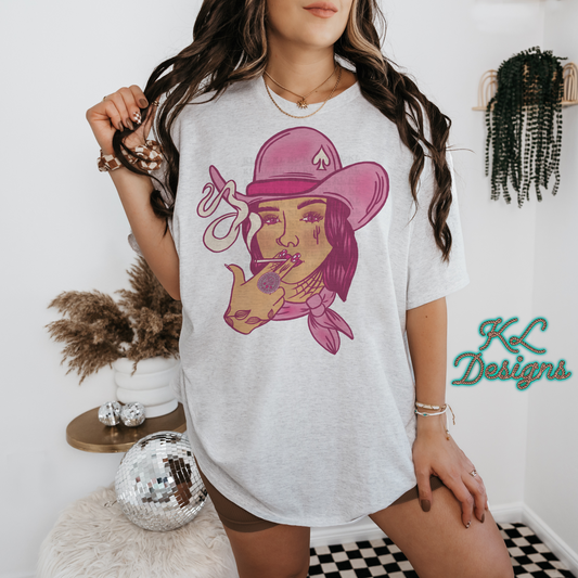 Pink Ace Cowgirl - sublimation