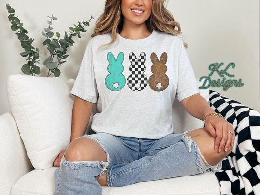 Three Western Bunnies