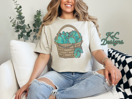 Turquoise Easter Basket