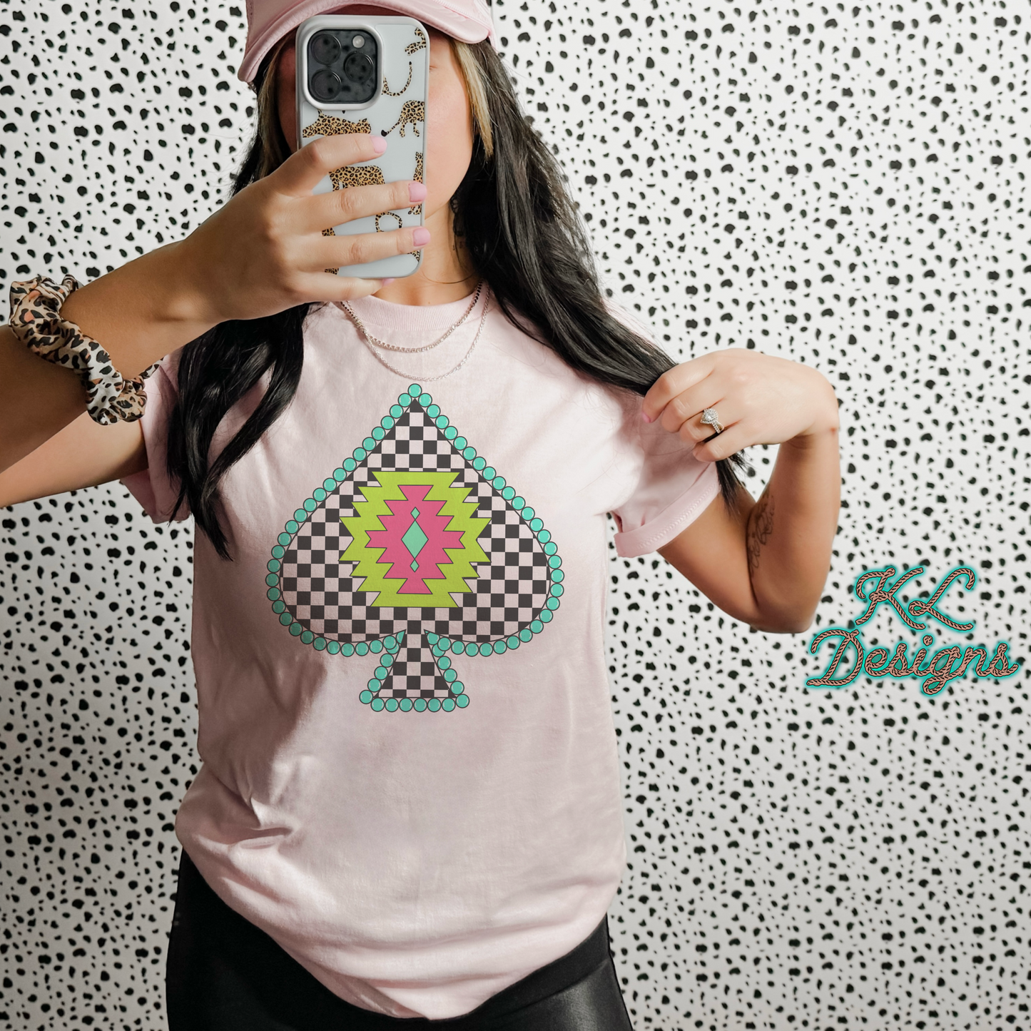 Checkered Aztec Spade