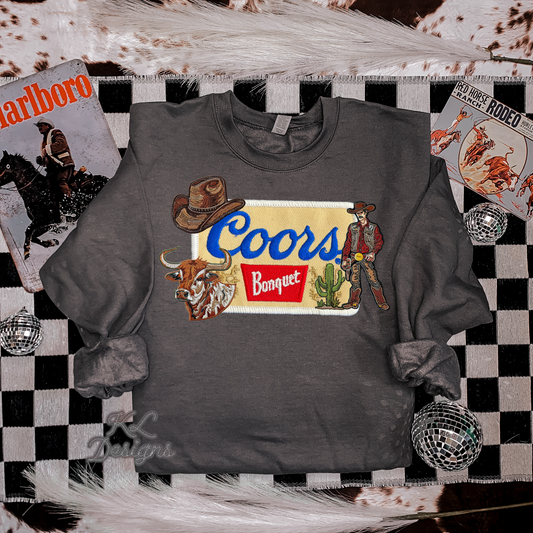 Faux Embroidered Western Collage - Preorder