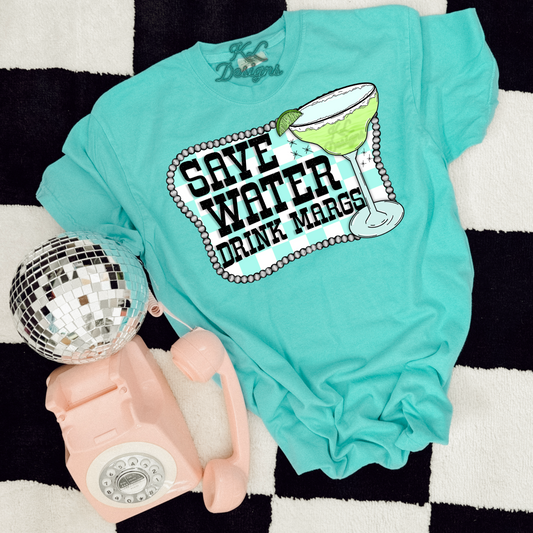 Drink Margs Checkered - Preorder