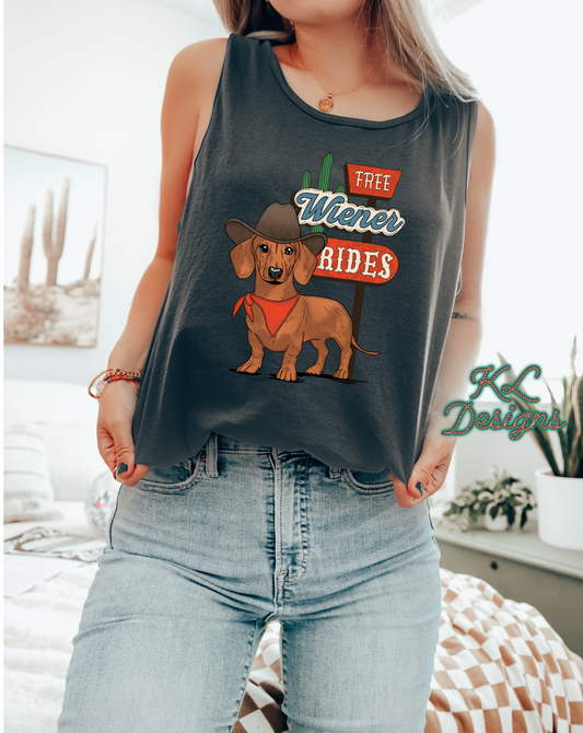 Wiener Rides Tank (preorder)